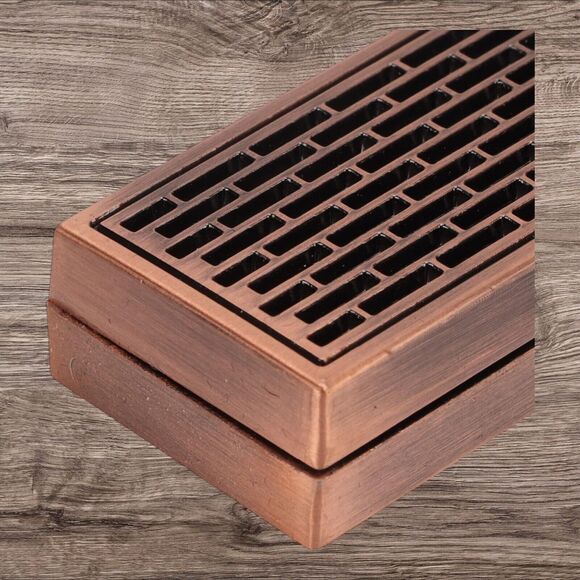 Metal incense stick holder with lid 9.25"' x 1.75" x 0.75" - Picture 2 of 6